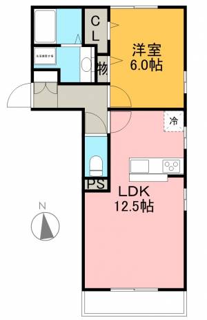 ヴァンベール 201の間取り画像