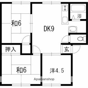 ハイツアネックスⅡ　Ａ棟 101の間取り画像