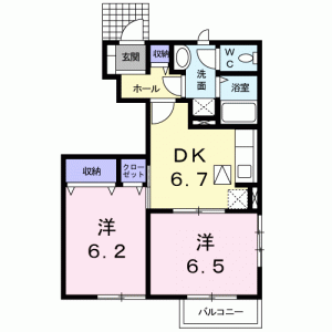 ソルボンヌ 101の間取り画像