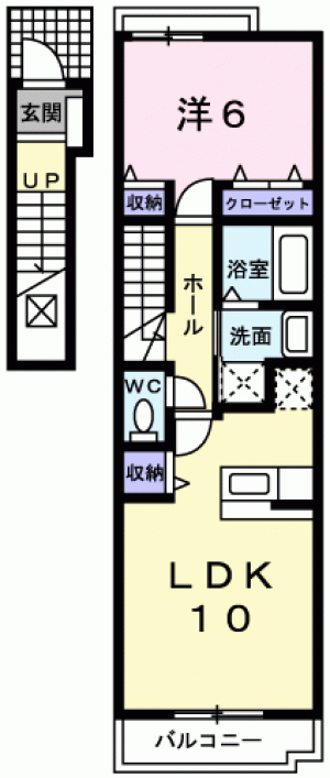 ｆｒａｎｃ．Ｋ　Ⅰ 202の間取り画像