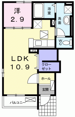 ハイツ．さくら 101の間取り画像