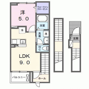 中之島荘 302の間取り画像