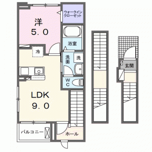 中之島荘 303の間取り画像