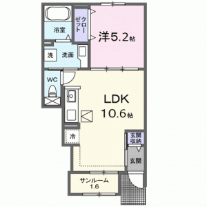 ｃａｌｍｅＭ 102の間取り画像