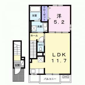 ｃａｌｍｅＭ 204の間取り画像