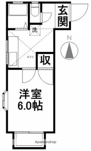 シティコート相模 201の間取り画像