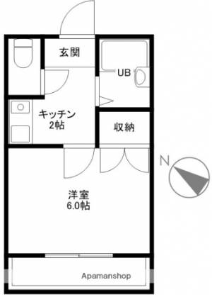 ホワイトパレス 203の間取り画像