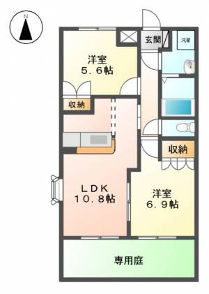 アーバン・ハイム 105の間取り画像