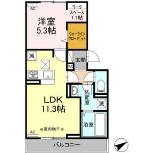 サンフィールド高須 102の間取り画像