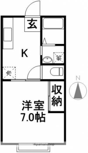 デイライト弥生 202の間取り画像