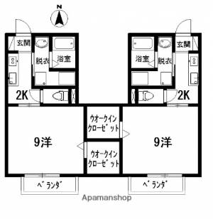 ジュネス南川添 202の間取り画像