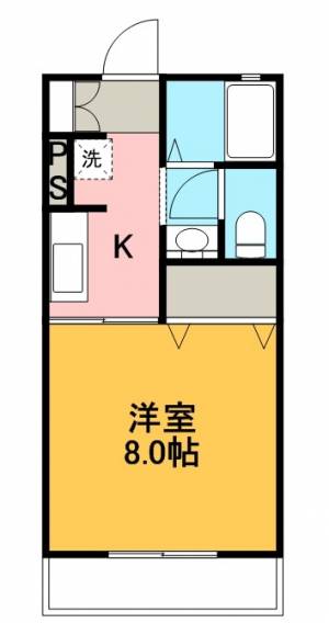 ｋａｎａｄａ　Ａ棟 205の間取り画像