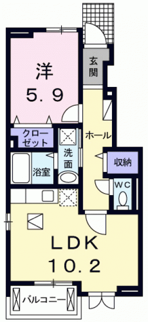 アルモニーア 102の間取り画像