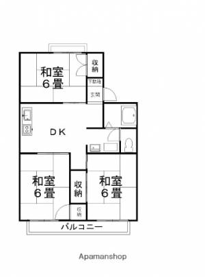 セジュール介良Ａ棟 202の間取り画像