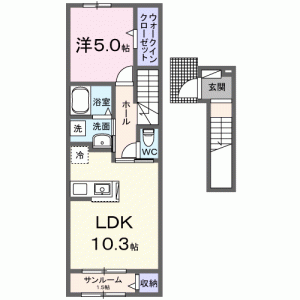 Ｌｕｌｌ（ラル） 204の間取り画像