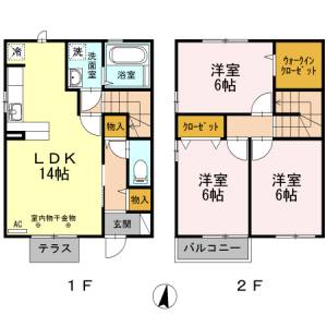 カーサ・Ｙ 102の間取り画像