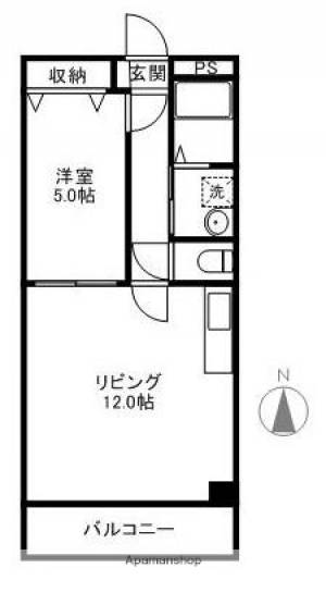 セレス薊野 106の間取り画像