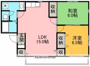 ファミール戸田Ｂ棟 101の間取り画像