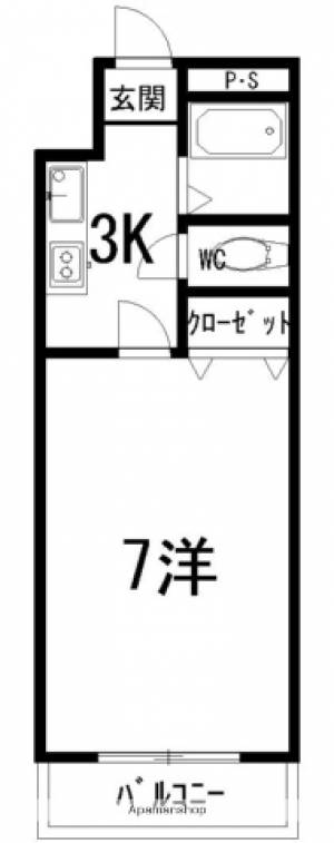 ラ・メール知寄 303の間取り画像