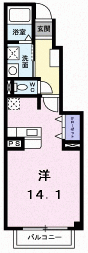 イースト　ハイツ　Ⅱ 101の間取り画像