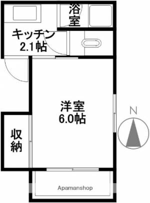 コーポラス若松 302の間取り画像