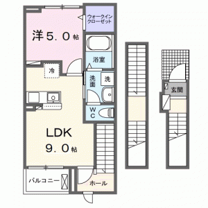 サイカス桟橋通 304の間取り画像