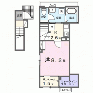 サイカス桟橋通 206の間取り画像