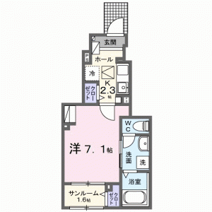 サイカス桟橋通 103の間取り画像