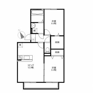 リビングタウン薊野 205の間取り画像