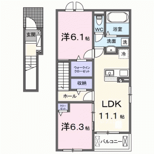 エスポアボヌールＴ 201の間取り画像