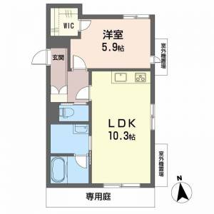 シャーメゾン街の灯 102の間取り画像