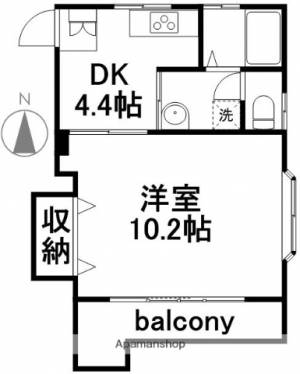 セントファームＹＯＵ 303の間取り画像