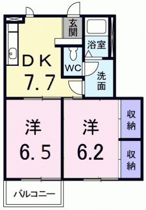 ハイツ友舞Ⅴ 103の間取り画像