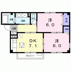 ベルフィーユ横浜 103の間取り画像