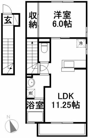 コーポよこた 201の間取り画像