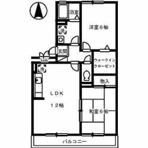 ビレッジ北久保　Ａ棟 Ａ２０３の間取り画像