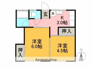 アリビオ大津 204の間取り画像