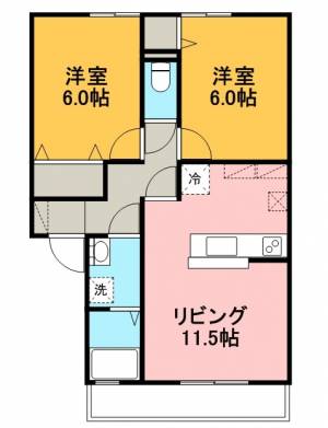 ウィルモア　　イースト 105の間取り画像