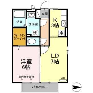 パンシオーネ 201の間取り画像