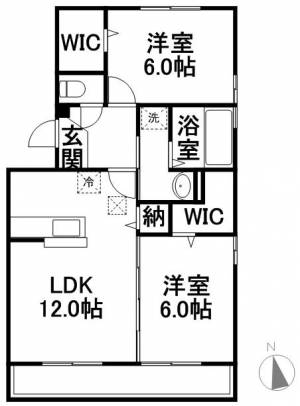 Ｒａｋｕｒａ・ＡＴＡＧＯ 201の間取り画像