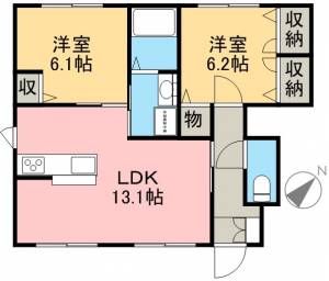 シャーメゾン　グラシャス　Ａ棟 101の間取り画像