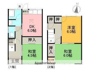 藤岡貸家 8の間取り画像