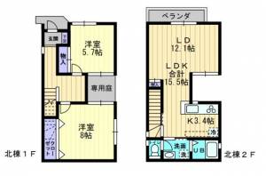 一ツ橋Ｓｐｉｃａスピカ（一ツ橋戸建賃貸） Ａの間取り画像