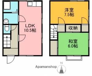 山下ハイツ ２号の間取り画像