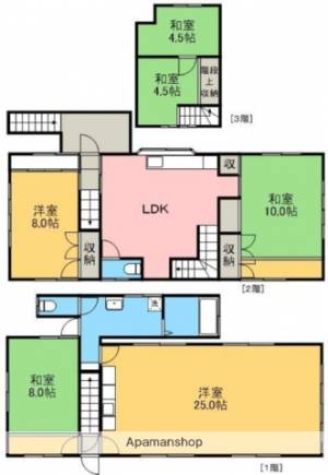 南国貸家 1の間取り画像