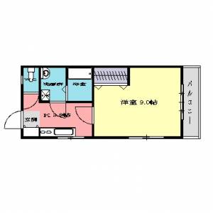 ヴィレッジ大津 403の間取り画像