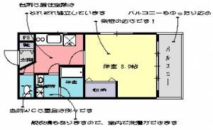 ヴィレッジ大津 405の間取り画像