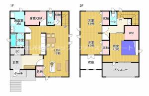 海老ノ丸　新築戸建住宅 の間取り画像