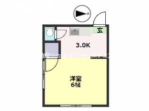 高知市曙町１丁目のアパート の間取り画像