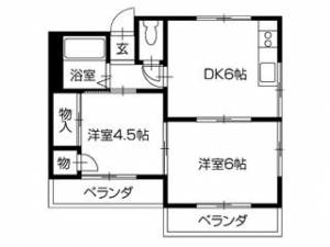 ハイツサンルート 402の間取り画像